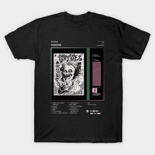 Grimes - Visions Tracklist Album T-Shirt